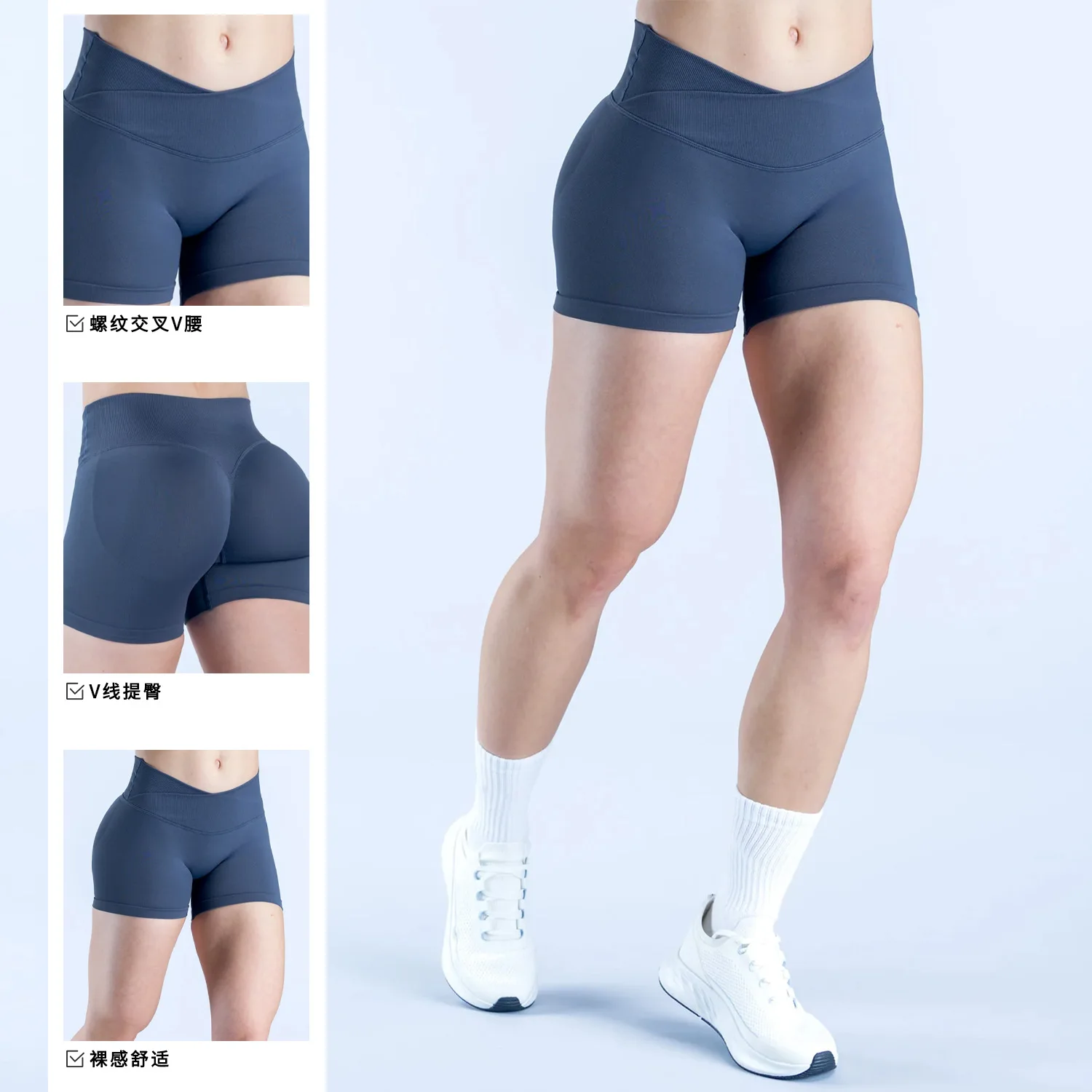 Yoga Fitness Logo - Logo Women Cross Waist Seamless Knitted