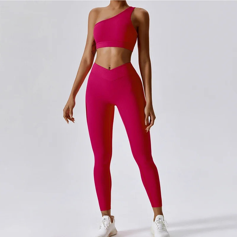 Yoga Fitness Hoodie - Ribbed Yoga Set Sportswear Women For