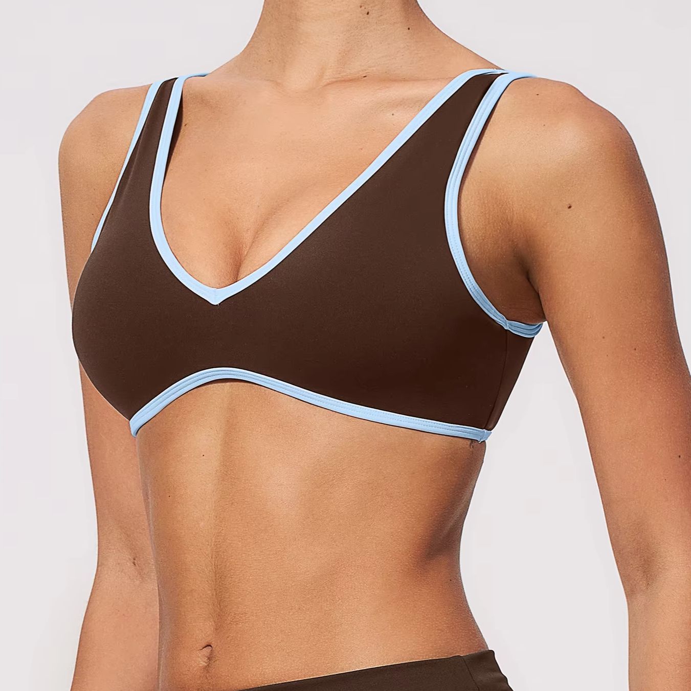 Yoga Blocks - Yoga Bras Backless Color Block Sports