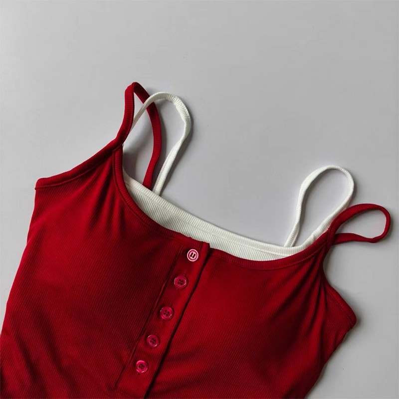 Color-Block Faux Two-Piece Spo - Yoga Blocks 评论和价格