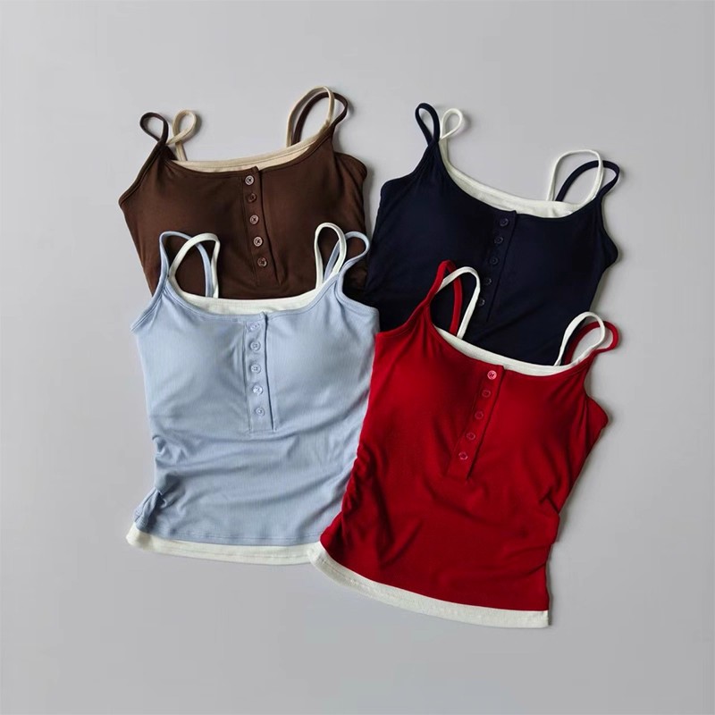 Color-Block Faux Two-Piece Spo - Yoga Blocks 评论和价格