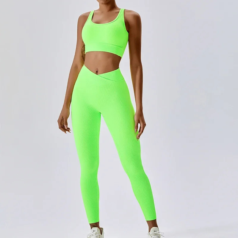Ribbed Yoga Set Sportswear Wom - Yoga Fitness Hoodie 评论和价格