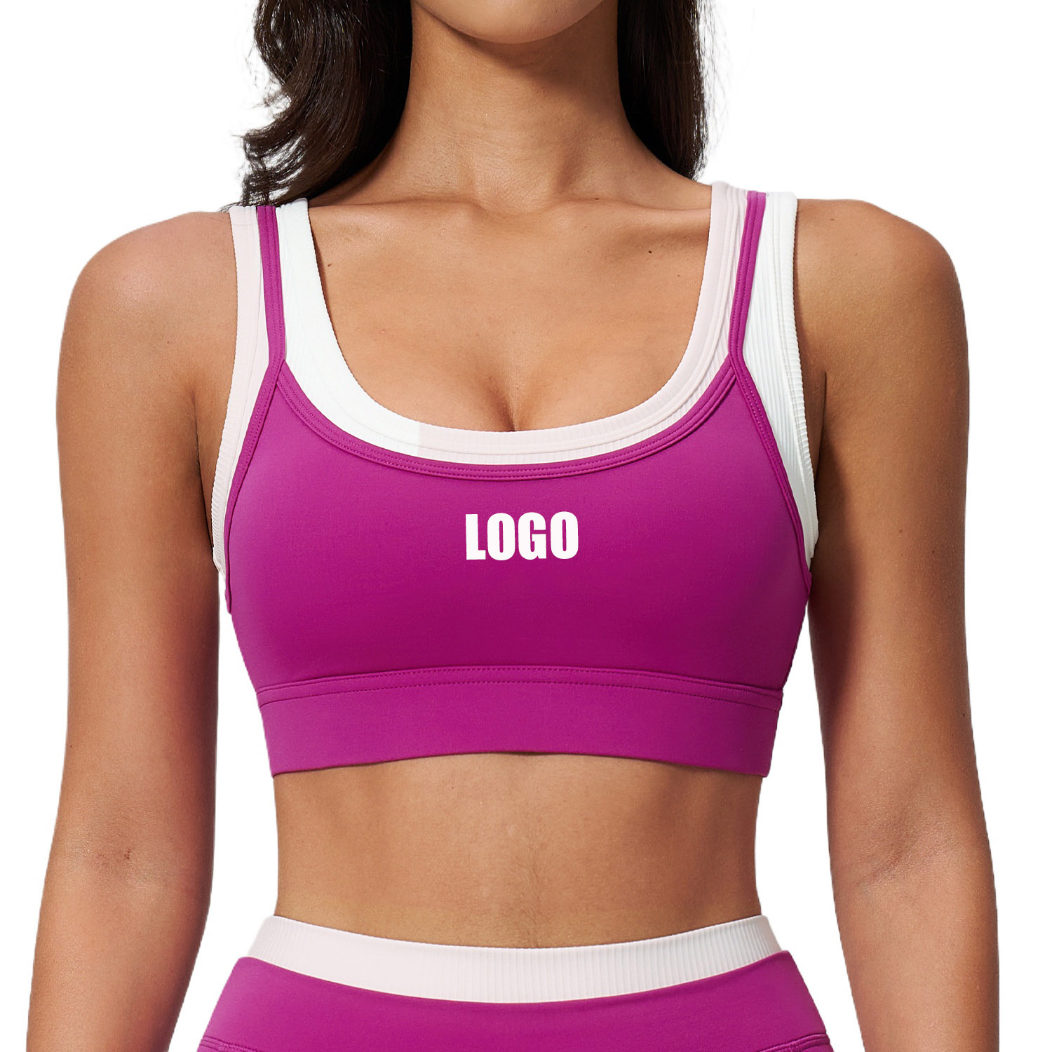 Custom LOGO Women's Naked Fake - Yoga Fitness Logo 评论和价格
