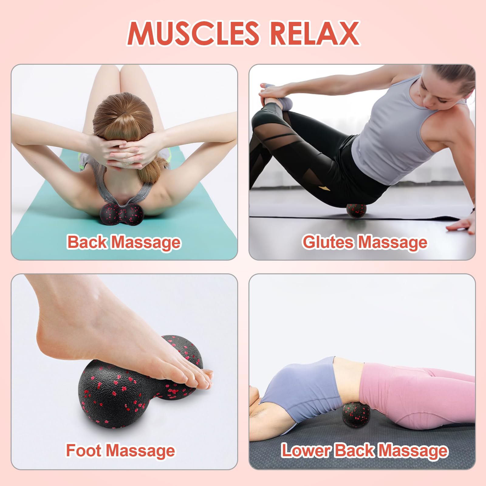 Hollow Yoga Roller Massage Pea - Yoga Fitness Ball 评论和价格
