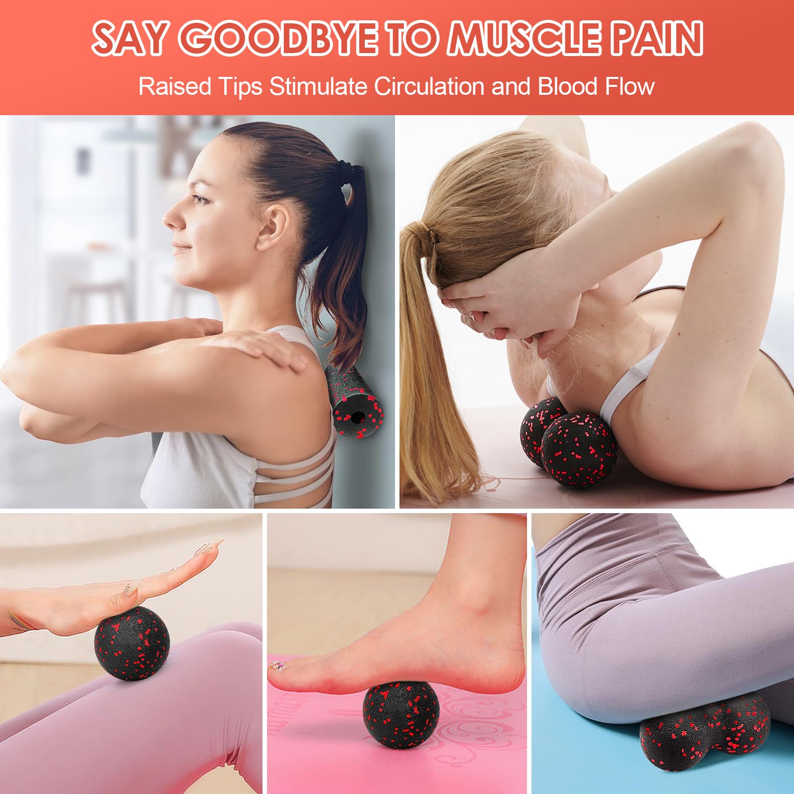 Hollow Yoga Roller Massage Pea - Yoga Fitness Ball 评论和价格