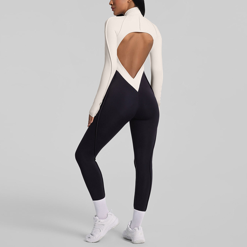 Sanding Yoga Jumpsuit Hollow-O - Yoga Fitness Jumpsuit 评论和价格
