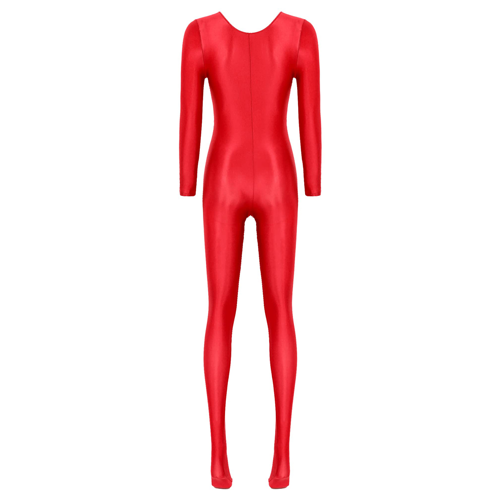 Women Oil Shiny Long Sleeve Pa - Yoga Fitness Jumpsuit 评论和价格