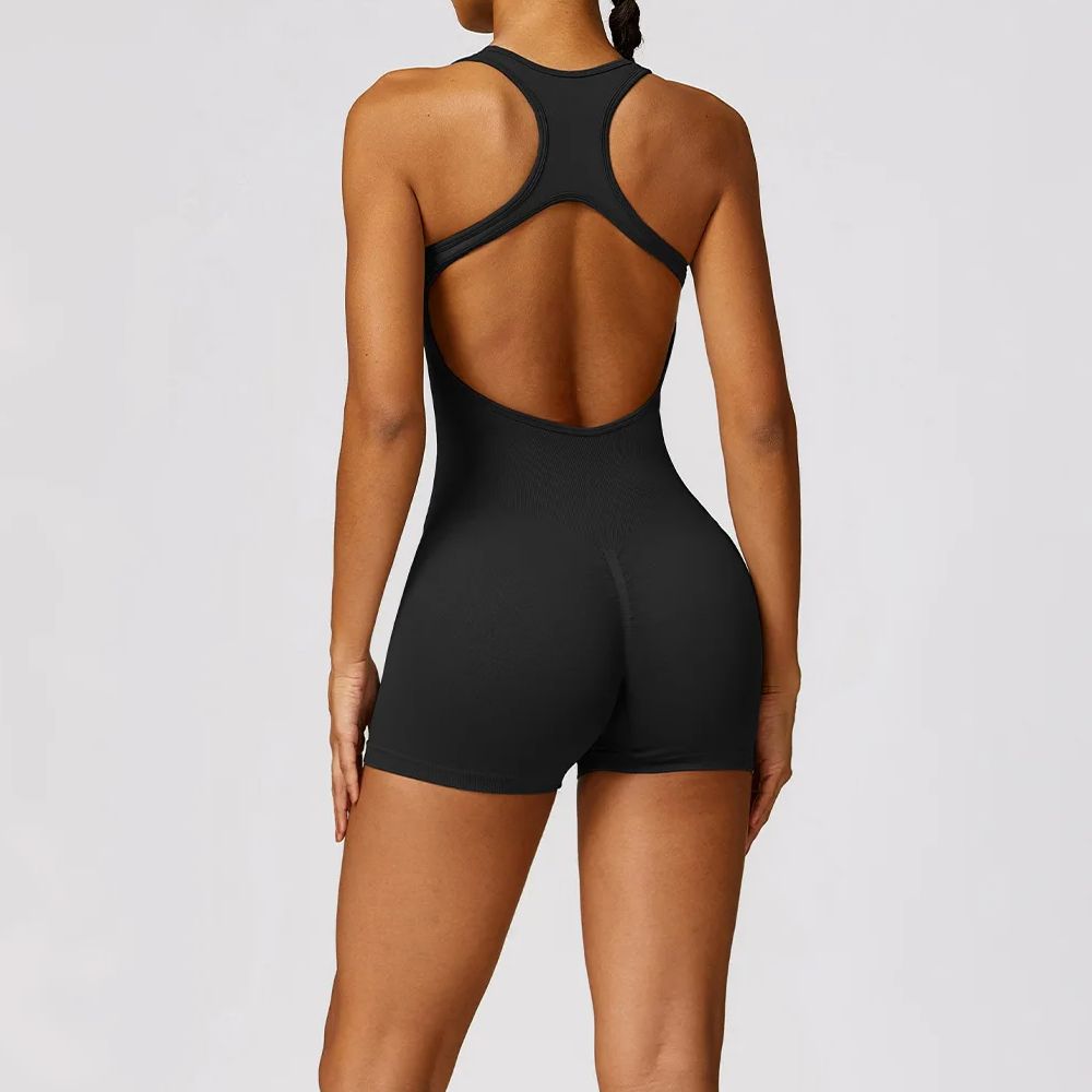 Sexy Back Jumpsuit Gym Set Wom - Yoga Fitness Jumpsuit 评论和价格