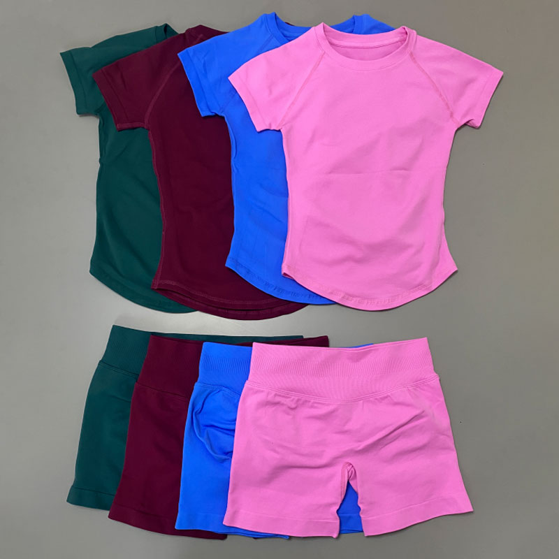 Women Short Sleeve Yoga Set Wi - Yoga Fitness Logo 评论和价格