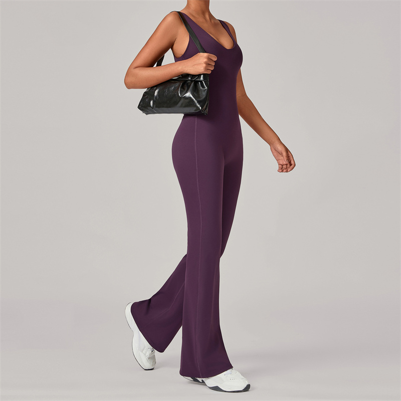 TRY TO BN Flare Yoga Jumpsuit  - Yoga Fitness Jumpsuit 评论和价格