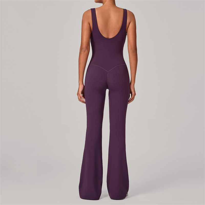 TRY TO BN Flare Yoga Jumpsuit  - Yoga Fitness Jumpsuit 评论和价格