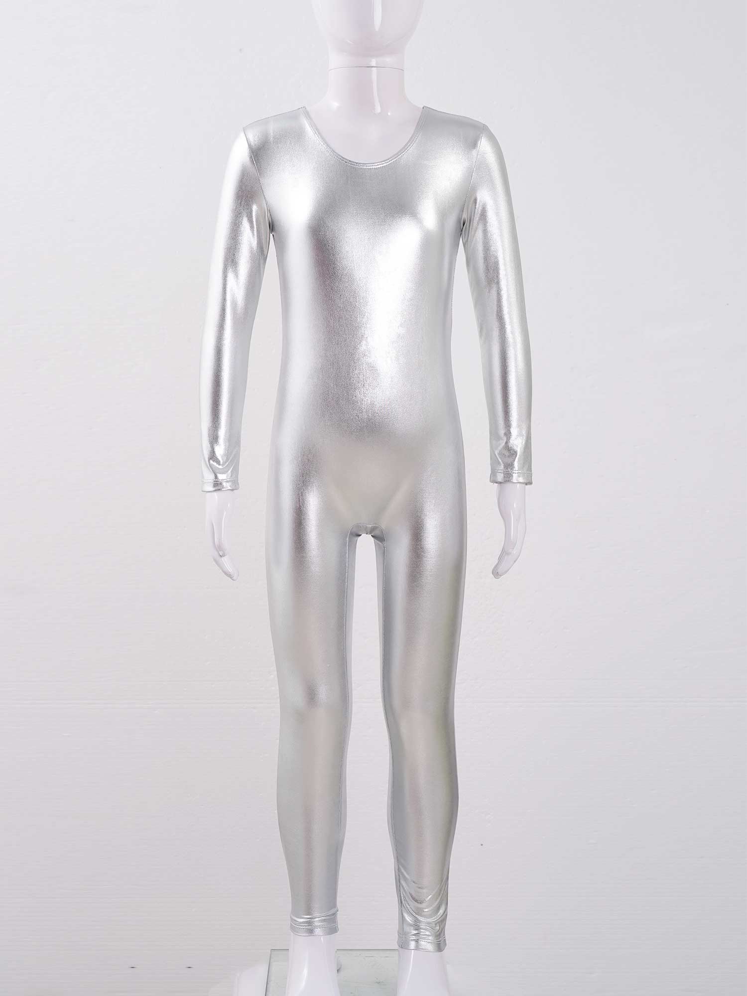 Girls Long Sleeve Zipper Bronz - Yoga Fitness Jumpsuit 评论和价格
