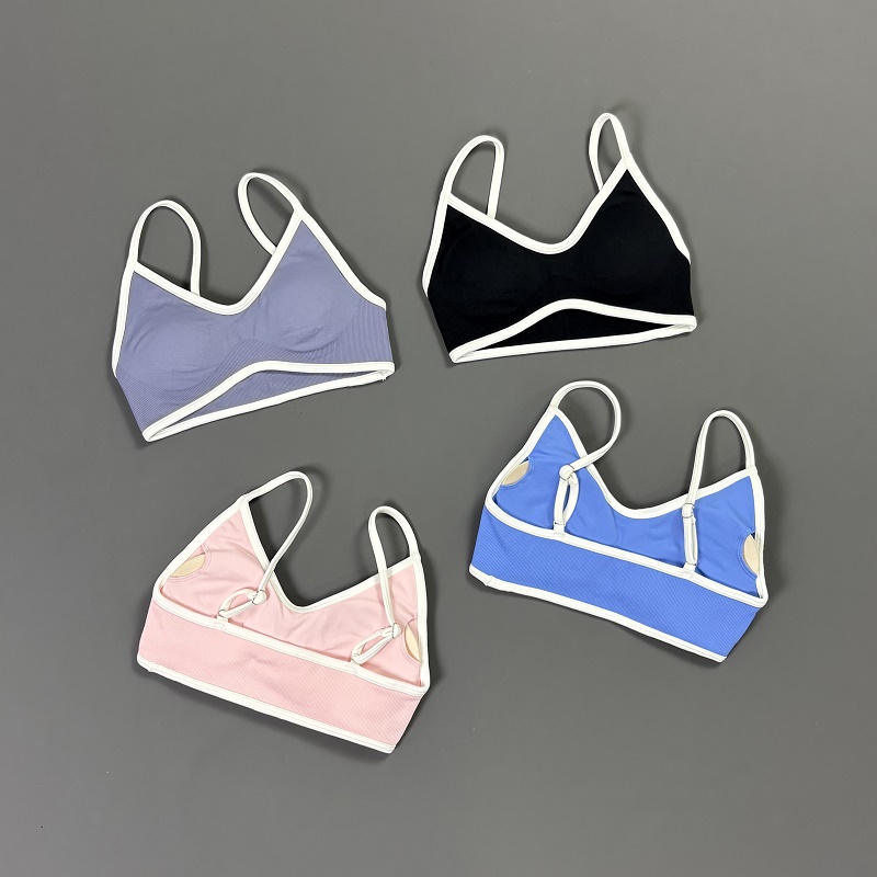 Women Contrastline Yoga Bra V  - Yoga Fitness Matte 评论和价格