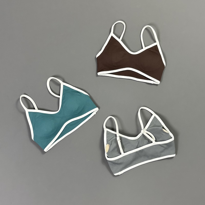 Women Contrastline Yoga Bra V  - Yoga Fitness Matte 评论和价格