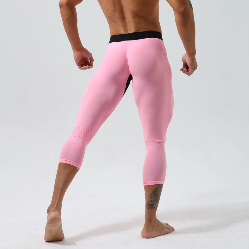 Men's High-Waist Compression T - Yoga Fitness For Men 评论和价格