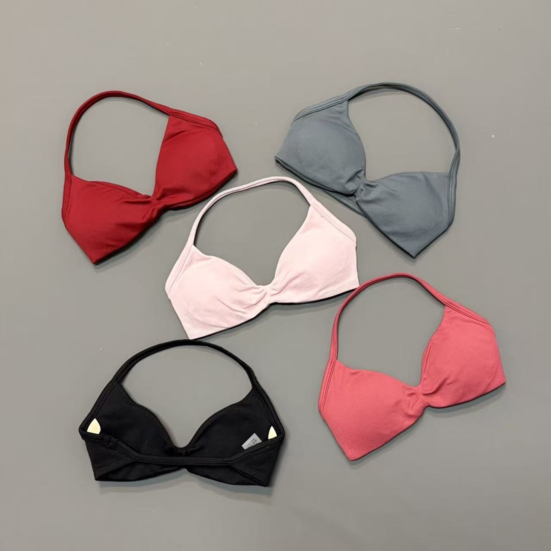Women Halter Sports Bra V-Neck - Yoga Fitness Matte 评论和价格