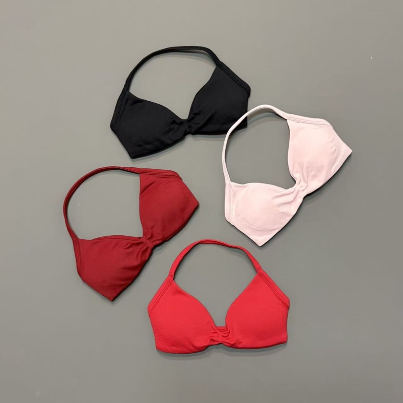 Women Halter Sports Bra V-Neck - Yoga Fitness Matte 评论和价格