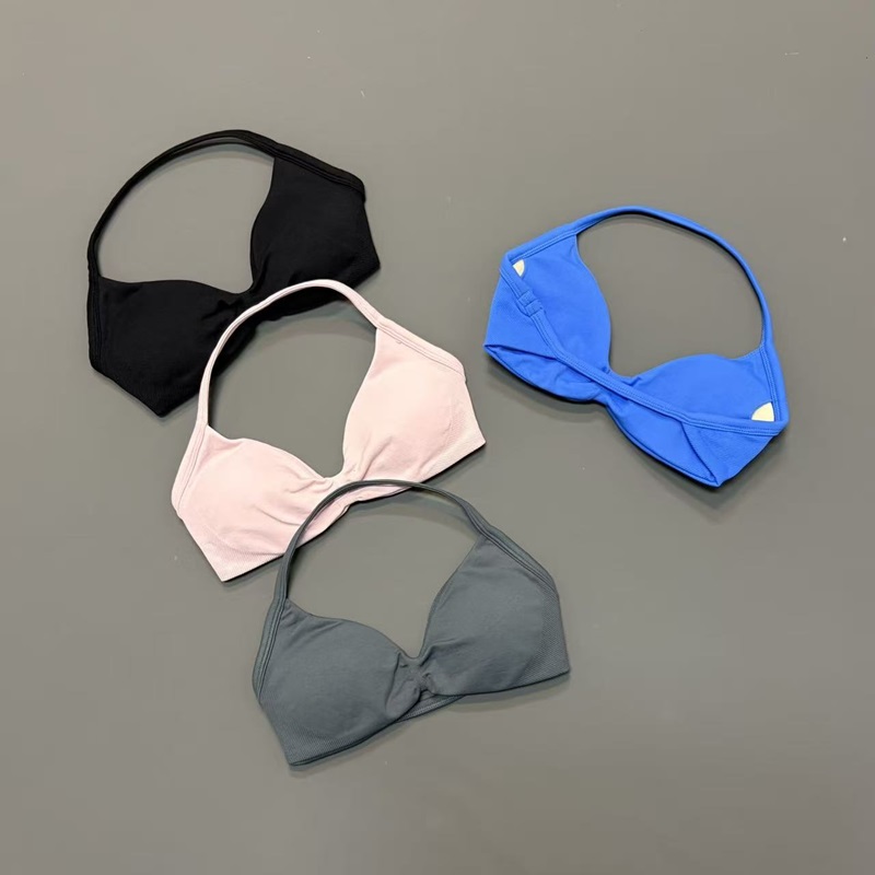 Women Halter Sports Bra V-Neck - Yoga Fitness Matte 评论和价格