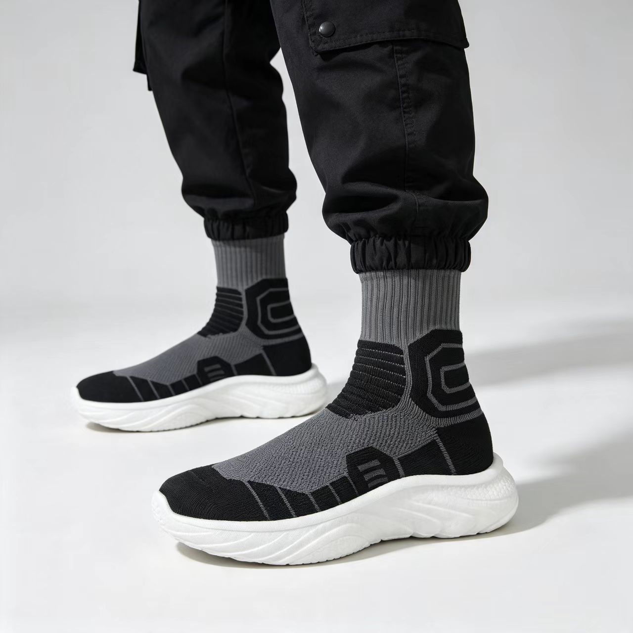 Men High‑Top Sock Training Sho - Yoga Fitness For Men 评论和价格