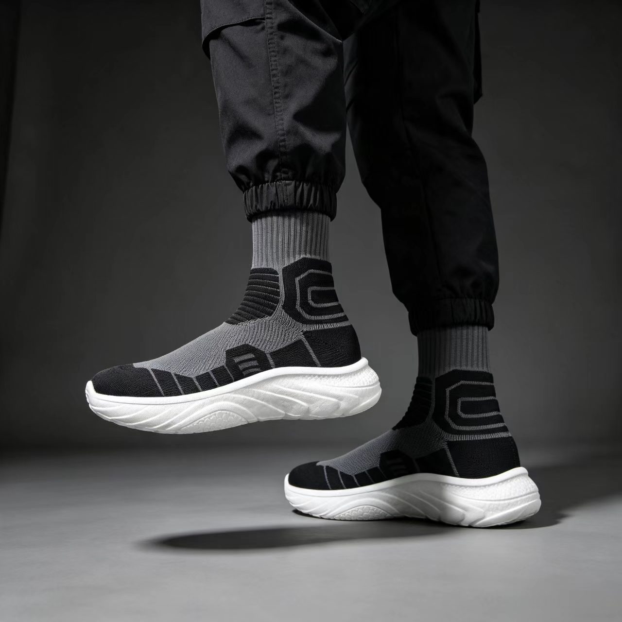 Men High‑Top Sock Training Sho - Yoga Fitness For Men 评论和价格