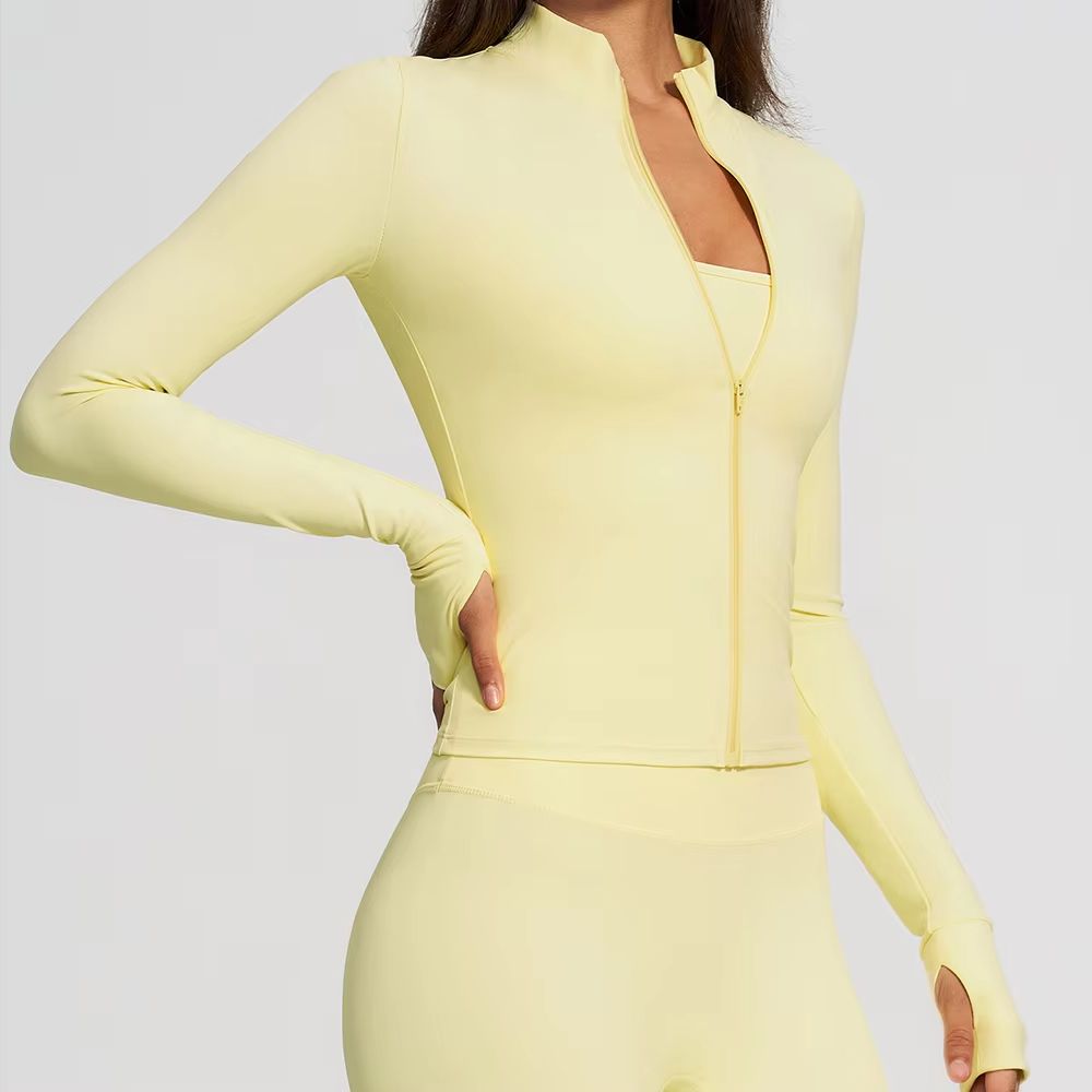 Women Zip Fitness Yoga Shirt L - Fitness Yoga Only For Women 评论和价格