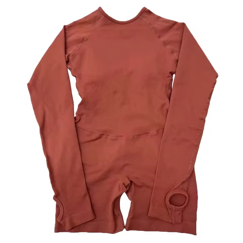 DLOGO Impact long-sleeved jump - Yoga Fitness Jumpsuit 评论和价格
