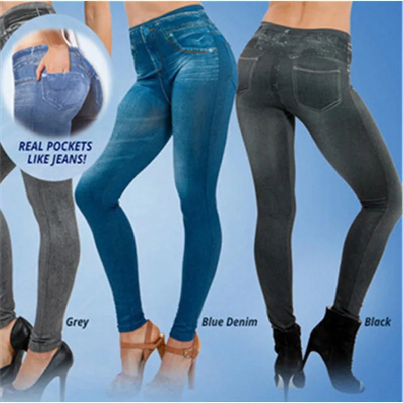 Women Jean Leggings Fitness Pa - Yoga Fitness Sg 评论和价格