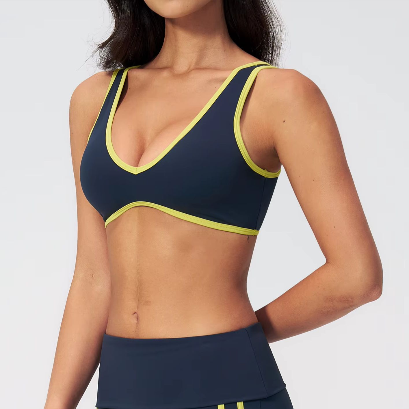 Yoga Bras Backless Color Block - Yoga Blocks 评论和价格