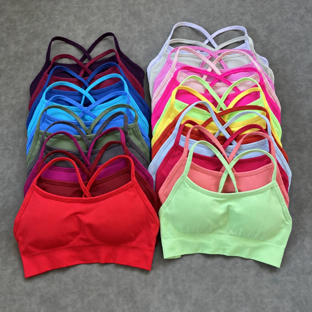 Padded Seamless Open Back Spor - Yoga Fitness Matte 评论和价格