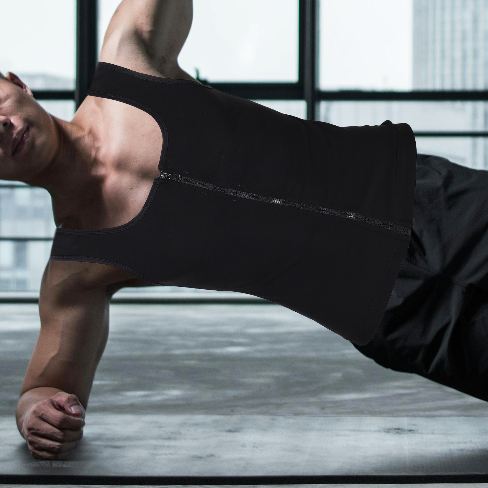Waist Trainer Compression Vest - Yoga Fitness For Men 评论和价格
